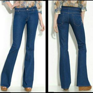 Mother "Blue Skies and Promises" Curfew Flare Jean